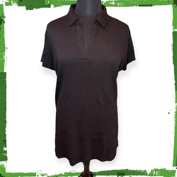 EDDIE BAUER Women's Thistle Textured Short-Sleeve Dress XXL Black - Picture 3 of 13